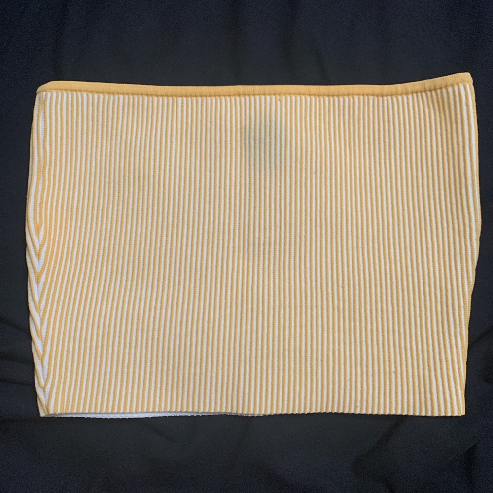 Yellow tube top!!